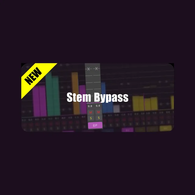 Stem Bypass control in Penteo version 8